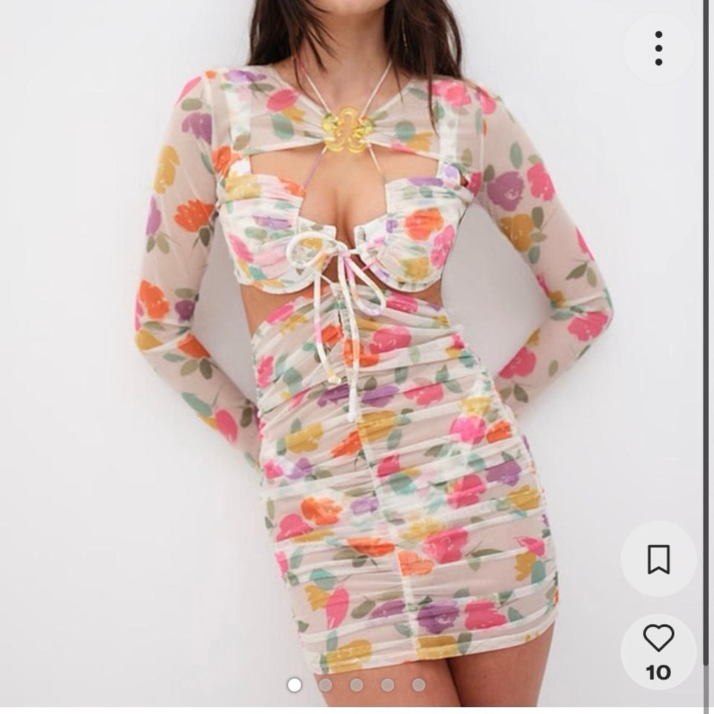 Floral Mesh FLL Dress